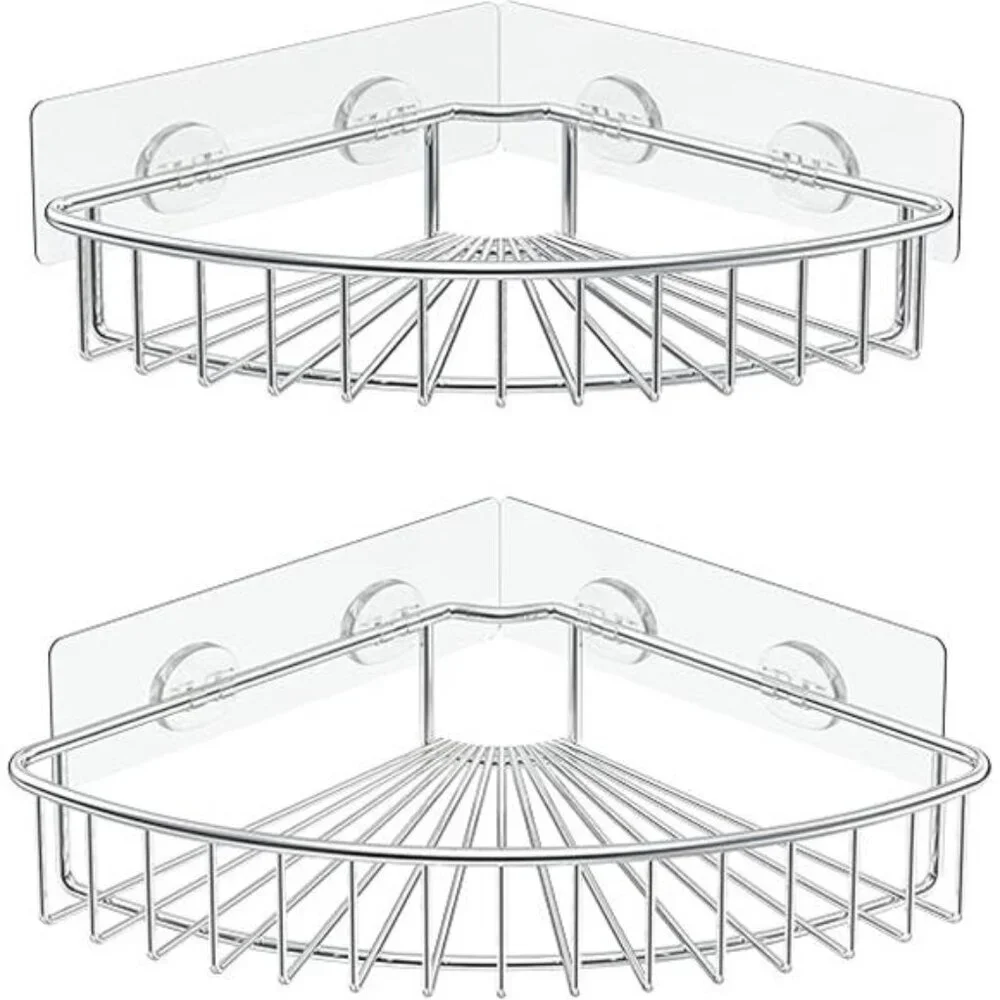 2-Pack Corner Shower Caddy, SUS304 Stainless Steel, Wall Mounted